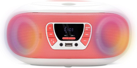 MOOOV Odtwarzacz CD RADIO KARAOKE BLUETOOTH efekty świetlne MOOOV Odtwarzacz CD RADIO KARAOKE BLUETOOTH efekty świetlne