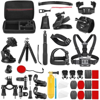 Zestaw montażowy Neewer 50 w 1 do GoPro, kamer sportowych